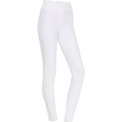Legginsy jeździeckie z pełną przyczepnością Catago River. Białe legginsy CATAGO, bez wzorów, z tkaniny, eleganckie. Za 511.95 zł.