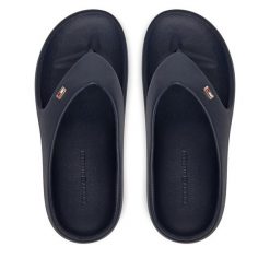 Japonki Tommy Hilfiger. Niebieskie japonki Tommy Hilfiger, bez wzorów. Za 129.99 zł.