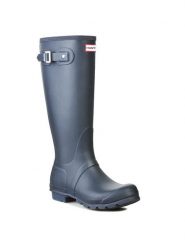 Hunter Kalosze Original Tall WFT1000RMA Granatowy. Niebieskie kalosze Hunter, bez wzorów, z kauczuku, bez zapięcia. Za 239.99 zł.