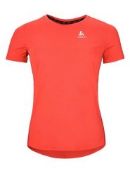 Odlo Koszulka funkcyjna "Zeroweight Chill-Tec" w kolorze pomarańczowym rozmiar: M. Pomarańczowe t-shirty sportowe ODLO, m, bez wzorów, z materiału, bez ramiączek, outdoorowe. Za 136.13 zł.