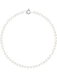 Mitzuko Naszyjnik perłowy w kolorze białym - dł. 42 cm rozmiar: onesize. Białe naszyjniki Mitzuko, z materiału, z perłą, srebrne. Za 448.99 zł.