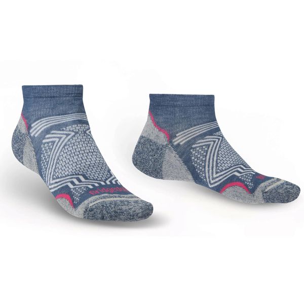 Skarpety trekkingowe damskie Bridgedale Hike Coolmax UltraLight Denim. Niebieskie skarpetki Bridgedale, bez wzorów, z denimu. Za 68.99 zł.