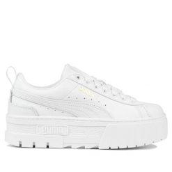 Buty damskie sportowe Puma MAYZE CLASSIC platform. Białe buty treningowe Puma, bez wzorów, bez zapięcia. Za 259.00 zł.
