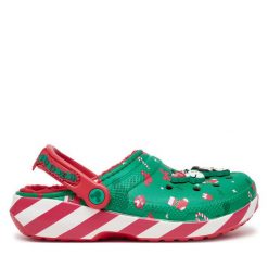 Klapki Crocs. Zielone klapki Crocs, bez wzorów, bez obcasa, bez zapięcia. Za 319.99 zł.