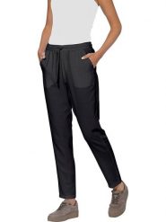 Heine Spodnie w kolorze czarnym rozmiar: 40. Czarne spodnie materiałowe Heine, bez wzorów, z materiału. Za 126.15 zł.