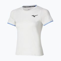 Koszulka tenisowa damska Mizuno Stargazer Tee. Białe t-shirty sportowe Mizuno, m, bez wzorów, z materiału, bez ramiączek, na fitness i siłownię. Za 169.99 zł.