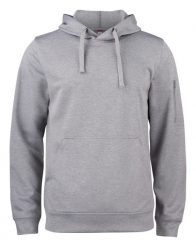 Clique Basic Active Hoody bluza z kapturem z poliestru – grey melange. Szare bluzy CLIQUE, l, bez wzorów, bez ramiączek, z kapturem. Za 189.08 zł.