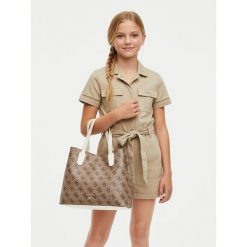 Torebka Guess. Brązowe torebki klasyczne Guess, z aplikacjami, klasyczne, bez dodatków. Za 269.99 zł.