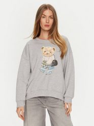 ViCOLO Bluza RS0077 Szary Regular Fit. Szare bluzy ViCOLO, bez wzorów, z bawełny, bez ramiączek, bez kaptura. Za 209.99 zł.