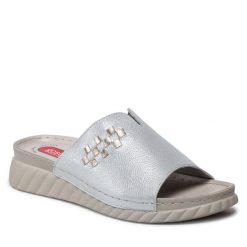 Klapki Go Soft. Szare klapki GO SOFT, bez wzorów, bez obcasa, bez zapięcia. Za 74.99 zł.