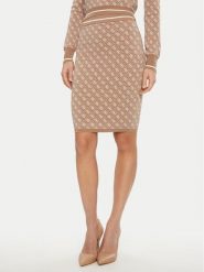 Guess Spódnica ołówkowa W4BD53 Z37K0 Beżowy Regular Fit. Brązowe spódnice Guess, l, z aplikacjami, z wiskozy, ołówkowe. Za 259.99 zł.