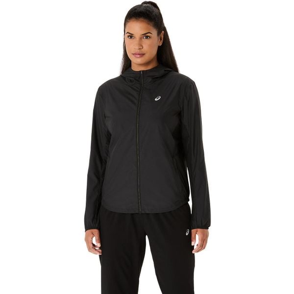 Damska kurtka wodoodporna Asics Core. Czarne kurtki do biegania ASICS, na zimę, l, bez wzorów, z materiału, do biegania. Za 305.85 zł.