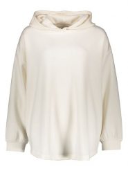 Copenhagen Studios Bluza w kolorze kremowym rozmiar: 48/50. Brązowe bluzy Copenhagen Studios, bez wzorów, bez ramiączek, z kapturem. Za 124.11 zł.