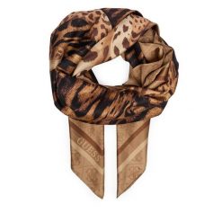 Chusta Guess. Brązowe chusty Guess, z aplikacjami. Za 194.99 zł.