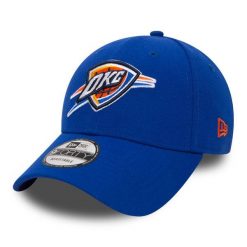 Czapka z daszkiem New Era NBA Oklahoma City Thunder. Niebieskie czapki z daszkiem New Era, bez wzorów, z materiału. Za 172.00 zł.