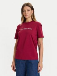 Calvin Klein Jeans T-Shirt LV047C912G Czerwony Regular Fit. Czerwone t-shirty Calvin Klein Jeans, s, bez wzorów, z bawełny, bez kołnierzyka, bez ramiączek. Za 139.99 zł.