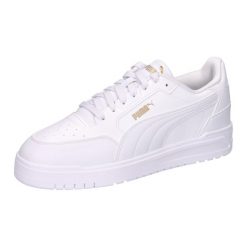 Buty sportowe Puma Shuffle Downtown. Białe buty treningowe Puma, bez wzorów, z materiału, bez zapięcia, na fitness i siłownię. Za 390.00 zł.