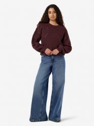 Noisy may Sweter "Bailey" w kolorze brązowym rozmiar: M. Brązowe swetry Noisy May, m, bez wzorów, bez ramiączek. Za 164.95 zł.