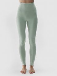 4F Legginsy sportowe w kolorze zielonym rozmiar: S. Zielone legginsy 4f, bez wzorów, z materiału, sportowe. Za 69.91 zł.