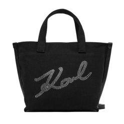 Torebka KARL LAGERFELD. Czarne torebki klasyczne KARL LAGERFELD, bez wzorów, klasyczne, bez dodatków. Za 389.99 zł.