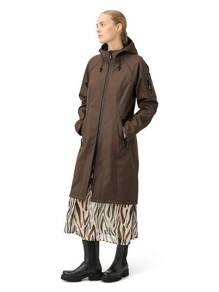 Ilse Jacobsen Płaszcz softshellowy w kolorze brązowym rozmiar: 34. Brązowe kurtki przeciwdeszczowe Ilse Jacobsen, bez wzorów, sportowe, bez kaptura. Za 369.95 zł.