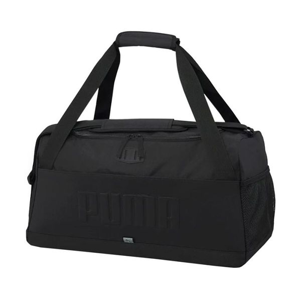 Torba sportowa Puma S Sports S 79294 01 - czarna 30L. Czarne torby sportowe Puma, bez wzorów, z poliesteru, na ramię. W wyprzedaży za 129.99 zł.
