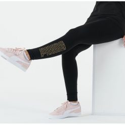 Legginsy fitness damskie Puma. Legginsy Puma, bez wzorów, z bawełny, sportowe. Za 119.99 zł.