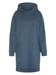 Polo Sylt Sukienka dresowa w kolorze granatowym rozmiar: XL. Niebieskie sukienki Polo Sylt, na co dzień, xl, bez wzorów, z dresówki, bez kołnierzyka, bez ramiączek, midi, proste. Za 108.49 zł.