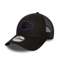 Czapka trucker Los Angeles Lakers 9forty. Czarne czapki z daszkiem New Era, bez wzorów. Za 125.00 zł.