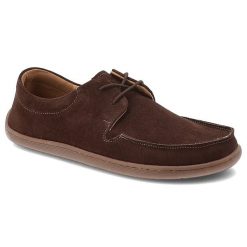 Brązowe Półbuty Armodo Skórzane Obuwie Damskie Barefoot. Brązowe półbuty wsuwane Armodo, bez wzorów, z weluru, wizytowe, bez obcasa. Za 314.99 zł.