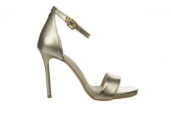 Sandały Bayla-159 4310 074-P Złoty Lico, Skóra naturalna - 39. Żółte sandały Bayla, bez wzorów, z materiału, z otwartym noskiem, bez obcasa, na platformie, bez zapięcia. W wyprzedaży za 224.10 zł.