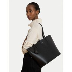 Torebka LAUREN RALPH LAUREN. Czarne shopper bag Lauren Ralph Lauren, bez wzorów, bez dodatków. Za 989.99 zł.