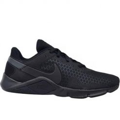 Buty treningowe damskie Nike Legend Essential 2. Czarne buty treningowe Nike, bez wzorów, z materiału, bez zapięcia, na fitness i siłownię. Za 351.00 zł.
