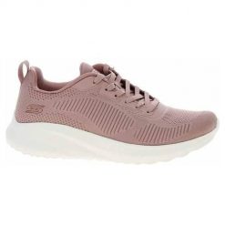 Buty do chodzenia damskie Skechers Bobs Squad Chaos Face Off. Czerwone buty do biegania Skechers, bez wzorów, z materiału, bez zapięcia, do biegania. Za 219.99 zł.