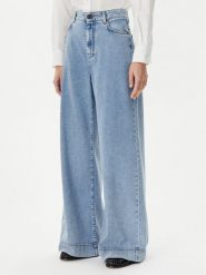 Weekend Max Mara Jeansy Vega 2515181061 Niebieski Wide Leg. Niebieskie jeansy Weekend Max Mara, bez wzorów, z bawełny. Za 899.99 zł.