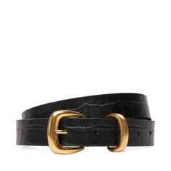 Pasek Damski Calvin Klein. Czarne paski Calvin Klein, bez wzorów. Za 219.99 zł.
