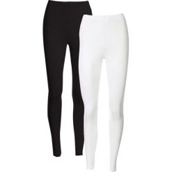 Legginsy z czystej bawełny organicznej (2 pary w opak.). Szare legginsy bonprix, bez wzorów, z bawełny. Za 74.99 zł.