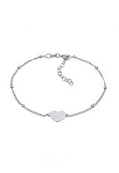 Elli Damska serce symbol miłości kulki w srebrze próby 925 Sterling Silver Bransoletki 1 ct Damski. Szare bransoletki Elli, srebrne. Za 203.99 zł.