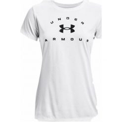 Koszulka z krótkim rękawem Damska Under Armour Tech Solid Biały. Białe t-shirty sportowe Under Armour, bez wzorów, bez ramiączek. Za 206.00 zł.