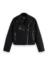 Scotch & Soda Kurtka przejściowa w kolorze czarnym rozmiar: M. Czarne kurtki Scotch & Soda, m, bez wzorów, bez kaptura. Za 342.60 zł.