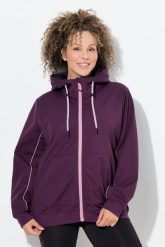 Damskie Kurtka funkcyjna softshell hydrofobowa kaptur. Czerwone kurtki przejściowe sportowe Ulla Popken, plus size, bez wzorów, z materiału, z kapturem, trekkingowe. Za 539.99 zł.