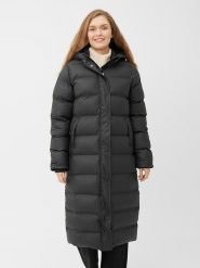 Derbe Płaszcz zimowy w kolorze czarnym rozmiar: 44. Czarne płaszcze Derbe, na zimę, bez wzorów, z puchu, bez kaptura. Za 490.95 zł.