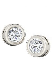 Vittoria Jewels Złote kolczyki-wkrętki z diamentami rozmiar: onesize. Szare kolczyki Vittoria Jewels, z diamentem, złote. Za 1,209.99 zł.