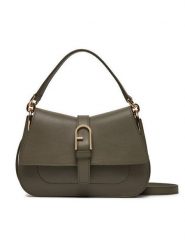 Furla Torebka Flow Mini Top Handle WB01032-BX2045-2810S-1007 Zielony. Zielone torebki klasyczne Furla, bez wzorów, ze skóry, bez dodatków. Za 1,859.00 zł.