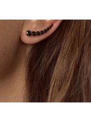 Les Favorites Pozłacane kolczyki-wkrętki z cyrkoniami rozmiar: onesize. Czarne kolczyki Les Favorites, z cyrkonią, pozłacane. Za 86.99 zł.