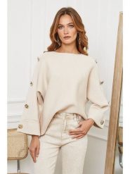 Joséfine Sweter "Marole" w kolorze beżowym rozmiar: L. Brązowe swetry Joséfine, l, bez wzorów, bez ramiączek. Za 240.99 zł.