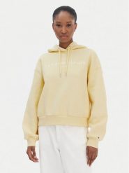 Tommy Hilfiger Bluza Corp Logo WW0WW47832 Żółty Regular Fit. Żółte bluzy bez kaptura Tommy Hilfiger, l, bez wzorów, z syntetyku, bez kaptura. Za 439.99 zł.