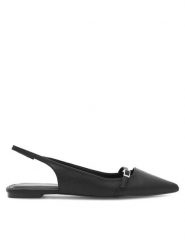 JENNY Sandały Cala LS5471-05 Czarny. Czarne sandały Jenny, bez wzorów, z syntetyku, bez obcasa, na płaskiej podeszwie, bez zapięcia. Za 119.99 zł.