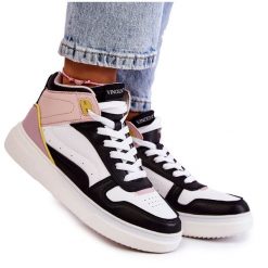 Vinceza Damskie Wysokie Buty Sportowe Multikolor Silje wielokolorowe. Buty treningowe VINCEZA, bez wzorów, ze skóry, bez zapięcia. Za 205.20 zł.