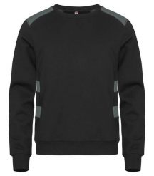 Clique Ambition Roundneck bluza unisex z poliestru z recyklingu — Pistol. Szare bluzy CLIQUE, xl, bez wzorów, z bawełny, bez kaptura. Za 174.92 zł.